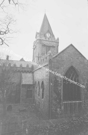 TOWER OF ST NICHOLAS FROM SHOP STREET